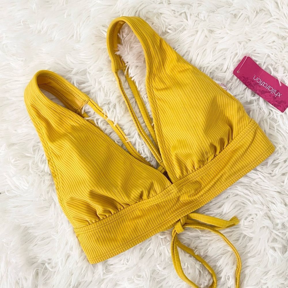Mustard Yellow Bikini Top